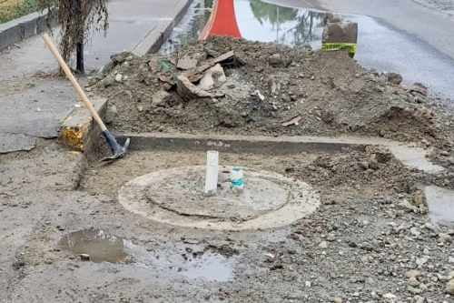 Reparan oquedad en la carretera Tepotzotlán-Las Cabañas, Barrio de Capula